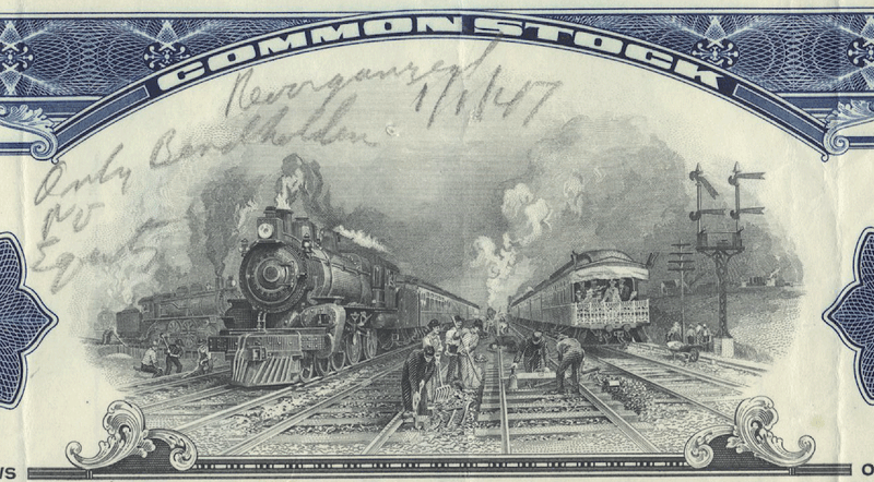St. Louis - San Francisco Railway Company Stock Certificate