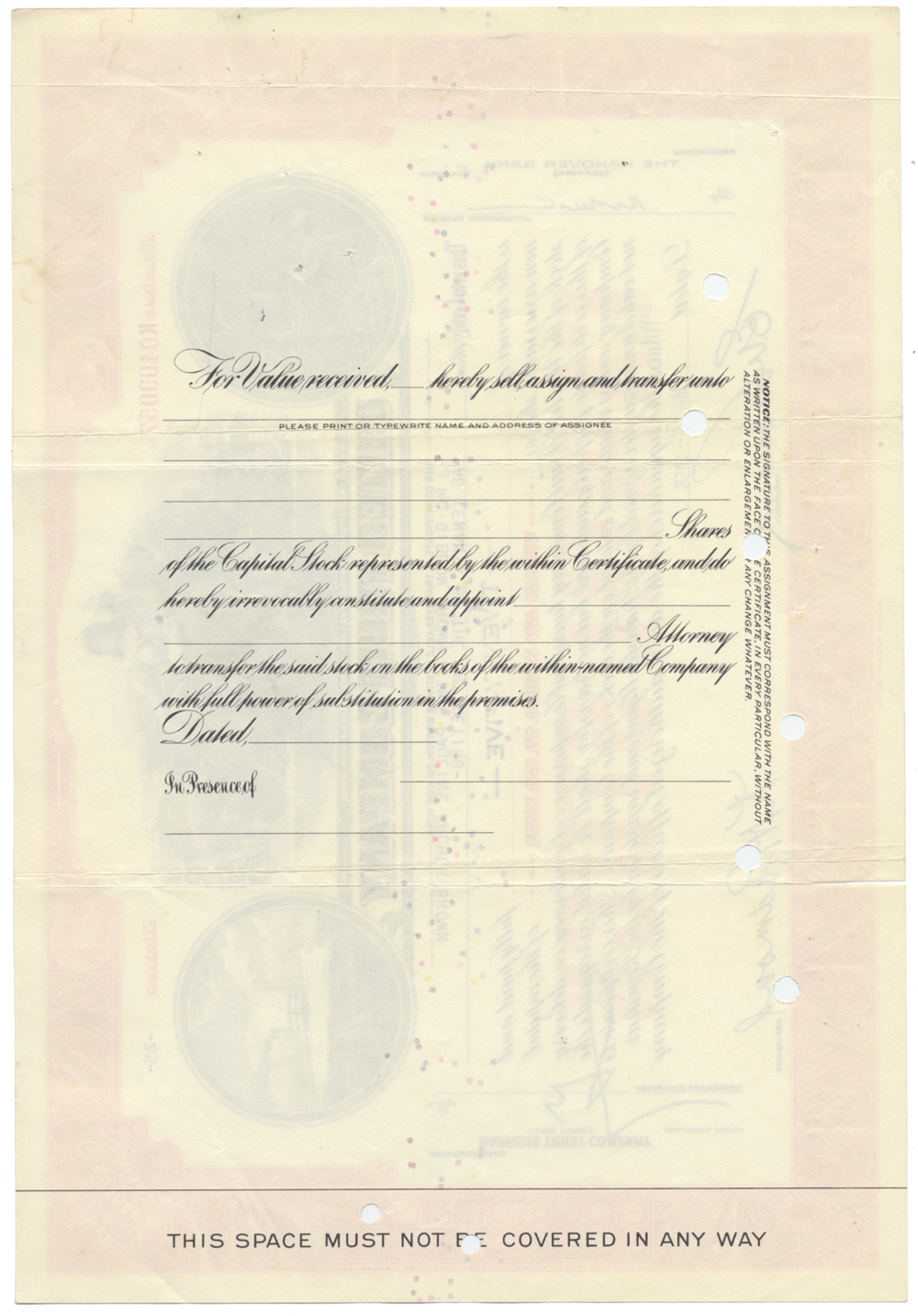 United Fruit Company Stock Certificate