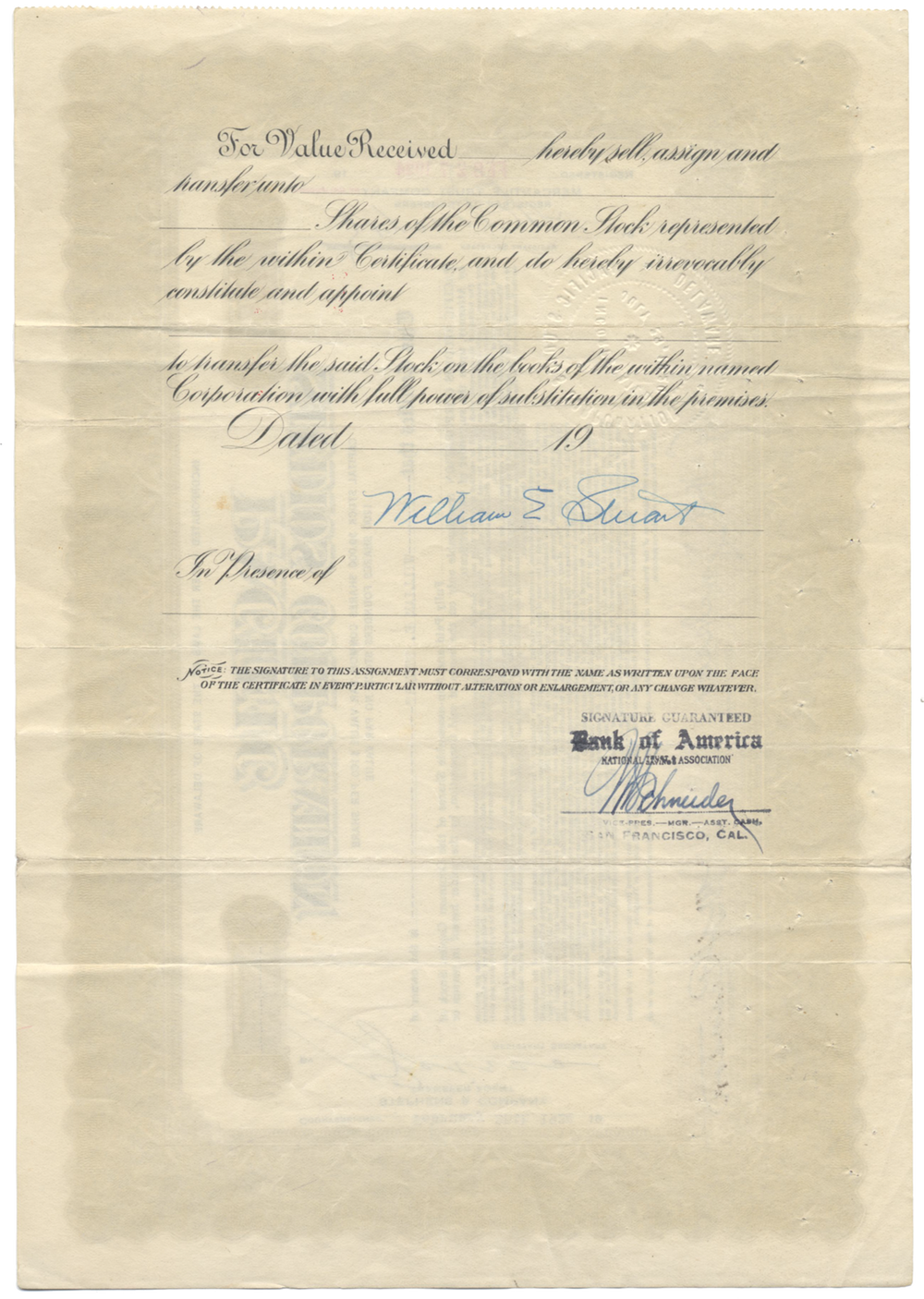 Pacific Studios Corporation Stock Certificate