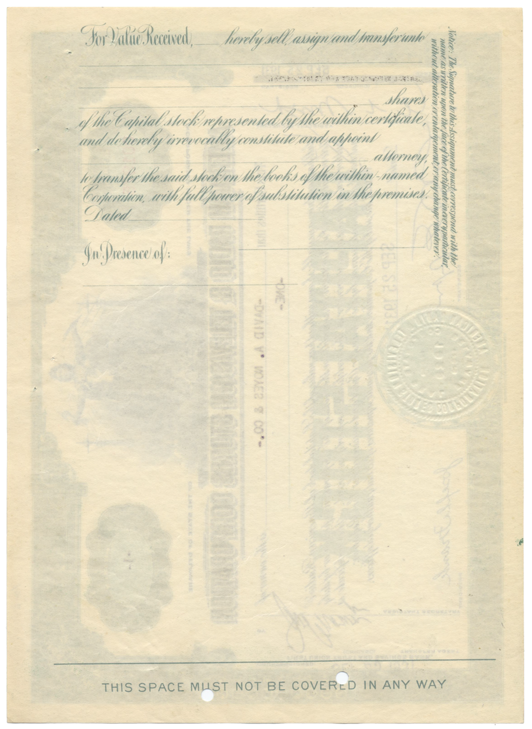 American Radio & Television Stores, Inc. Stock Certificate