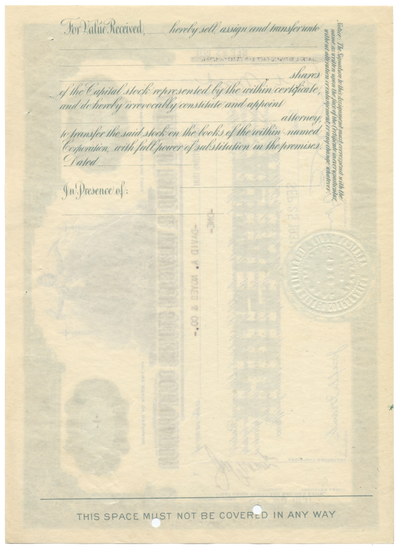 American Radio & Television Stores, Inc. Stock Certificate