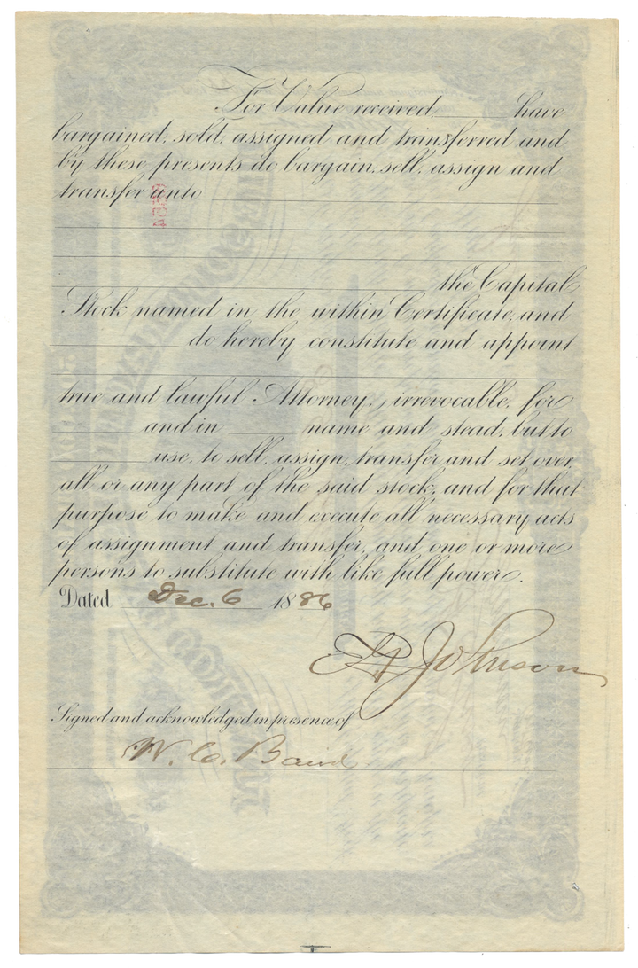 South Pacific Mining Company Stock Certificate