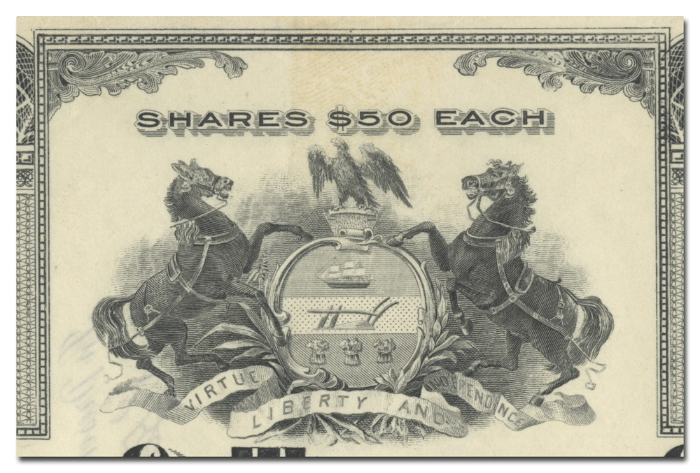 Second & Third Street Passenger Railway Company of Philadelphia Stock Certificate