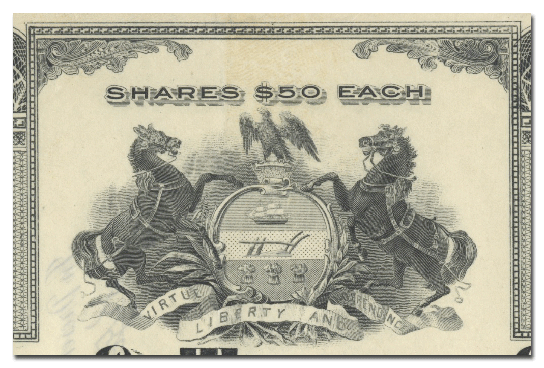 Second & Third Street Passenger Railway Company of Philadelphia Stock Certificate