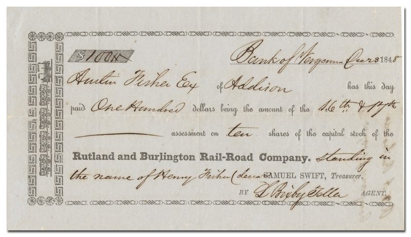 Rutland and Burlington Rail-Road Company (1848)