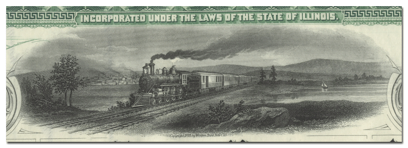 Rock Island and Peoria Railway Company Stock Certificate