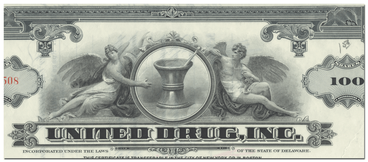 United Drug, Inc. Stock Certificate