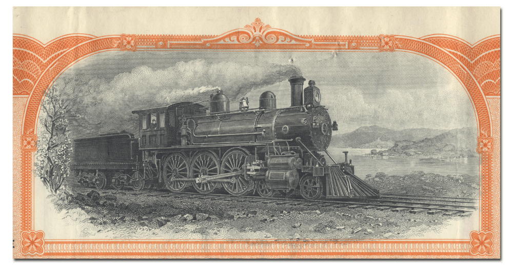 Elmira and Williamsport Railroad Company Stock Certificate